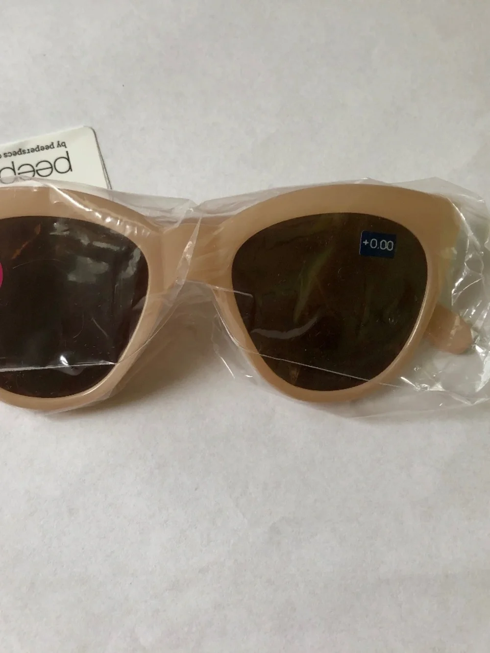 New Peepers Tan Mimosa Cat-eye Sunglasses